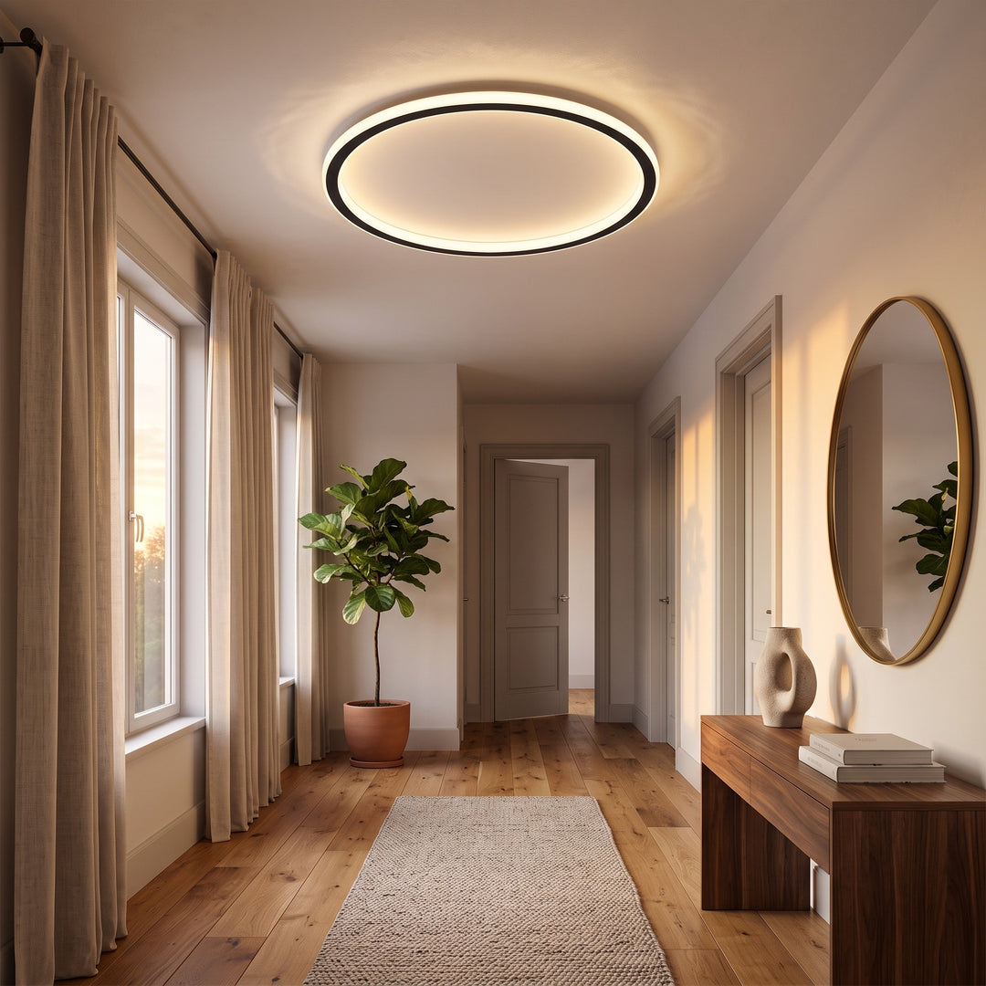 LED Ceiling Light Round Slim Ring Flush Mount Panel