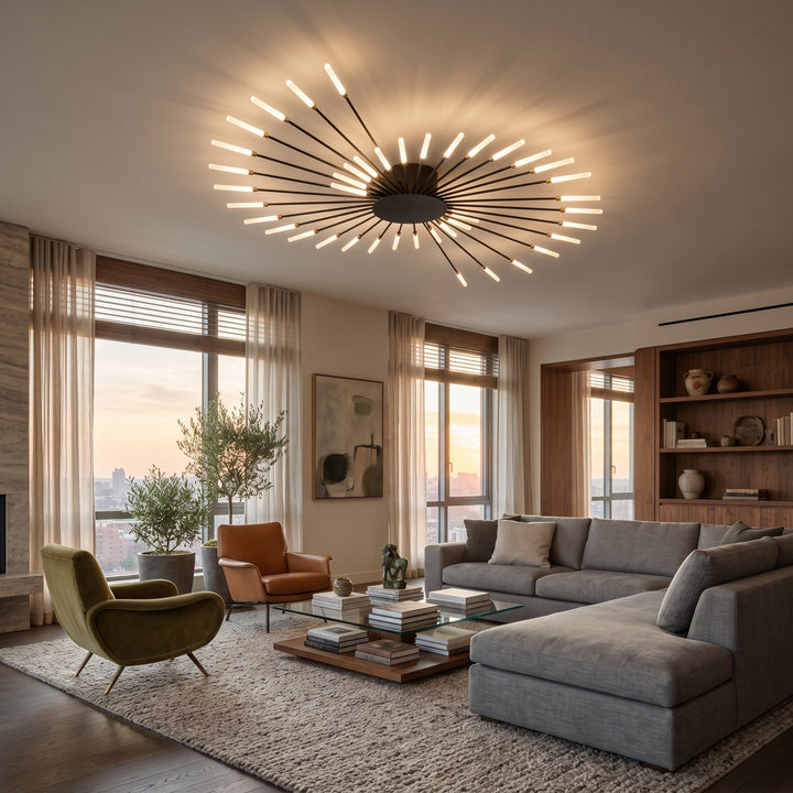 LED Ceiling Light - Starburst with Integrated LEDs