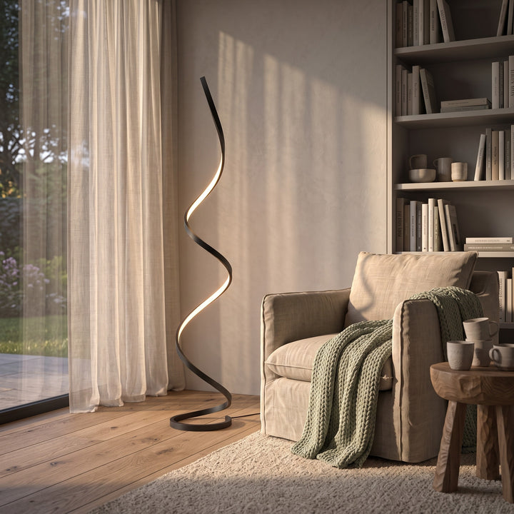 LED Floor Lamp WYND - Spiral