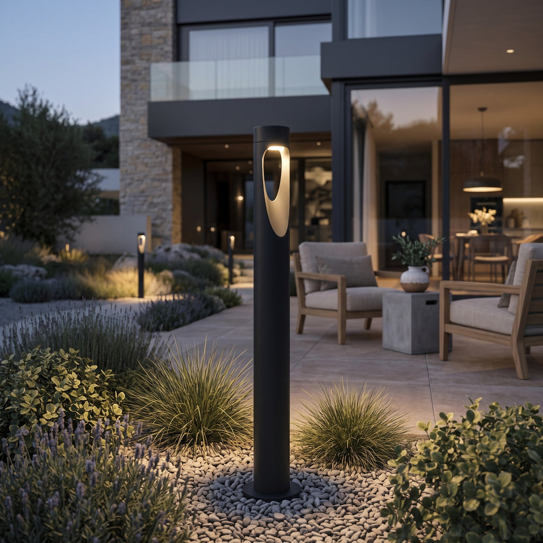 LED Outdoor Bollard Light - Black