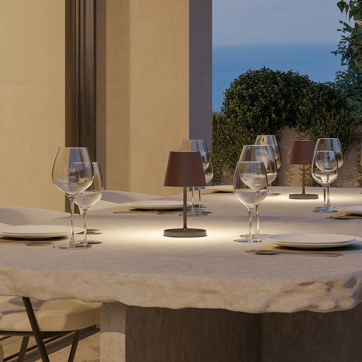 LED Table Lamp - Conical Shade with Touch Dimming