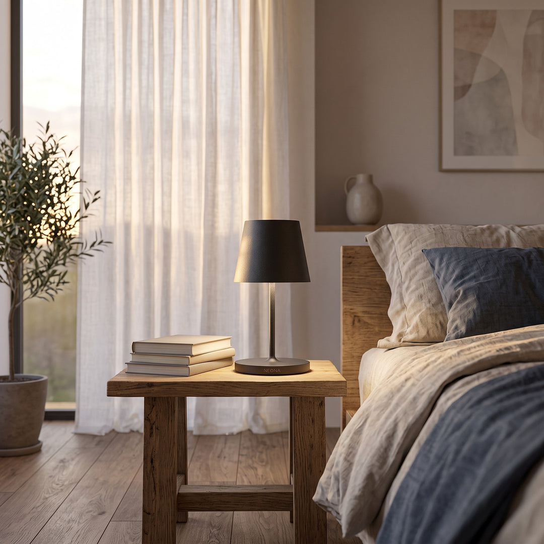 LED Table Lamp - Conical Shade with Touch Dimming
