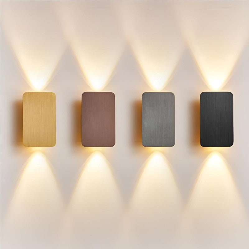 LED Wall Light - Rectangular Wall Sconce with Bi-Directional Light