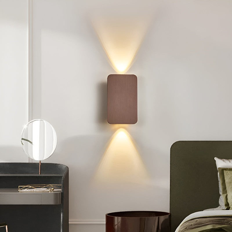 LED Wall Light - Rectangular Wall Sconce with Bi-Directional Light
