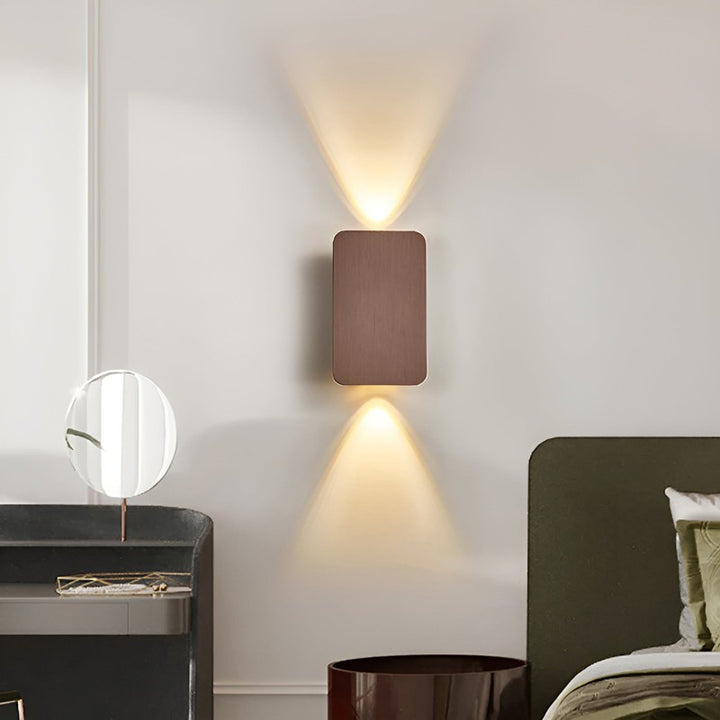 LED Wall Light - Rectangular Wall Sconce with Bi-Directional Light