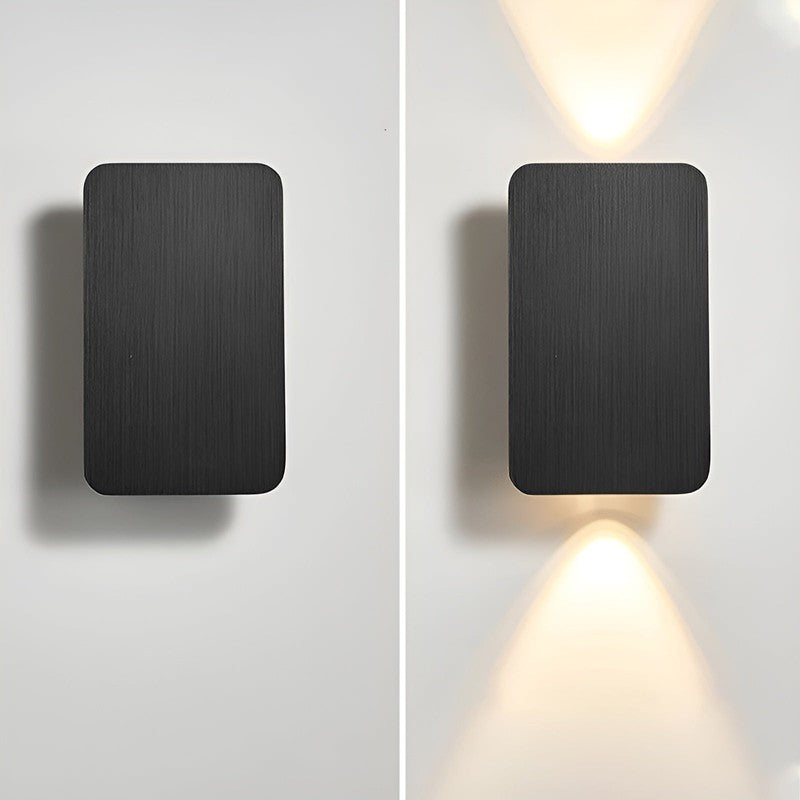 LED Wall Light - Rectangular Wall Sconce with Bi-Directional Light