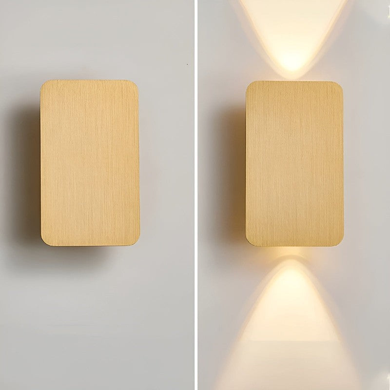 LED Wall Light - Rectangular Wall Sconce with Bi-Directional Light