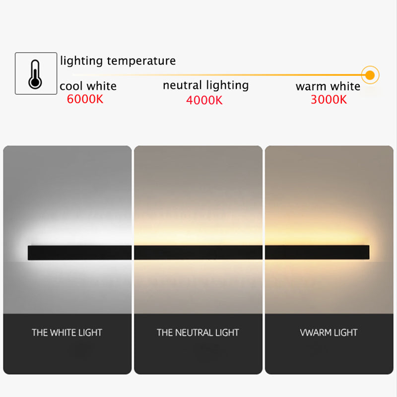 Linear LED Outdoor Wall Light | Modern Minimalist Bar Wall Light