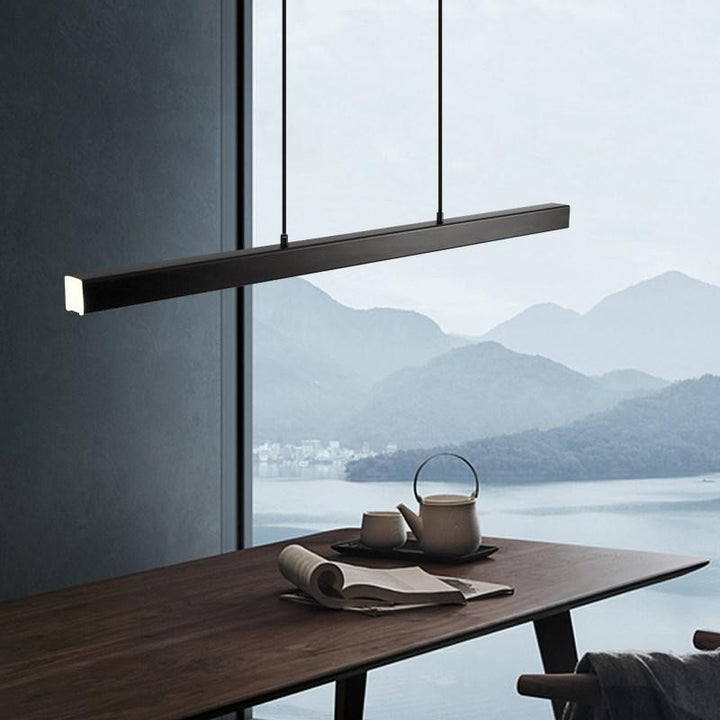 Linear LED Pendant Lamp - Modern Rectangular Bar
