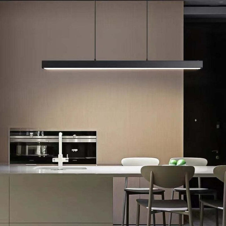 Linear LED Pendant Lamp - Modern Rectangular Bar