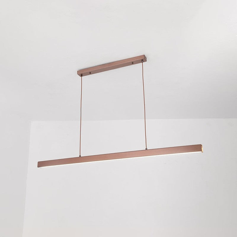 Linear LED Pendant Lamp - Modern Rectangular Bar