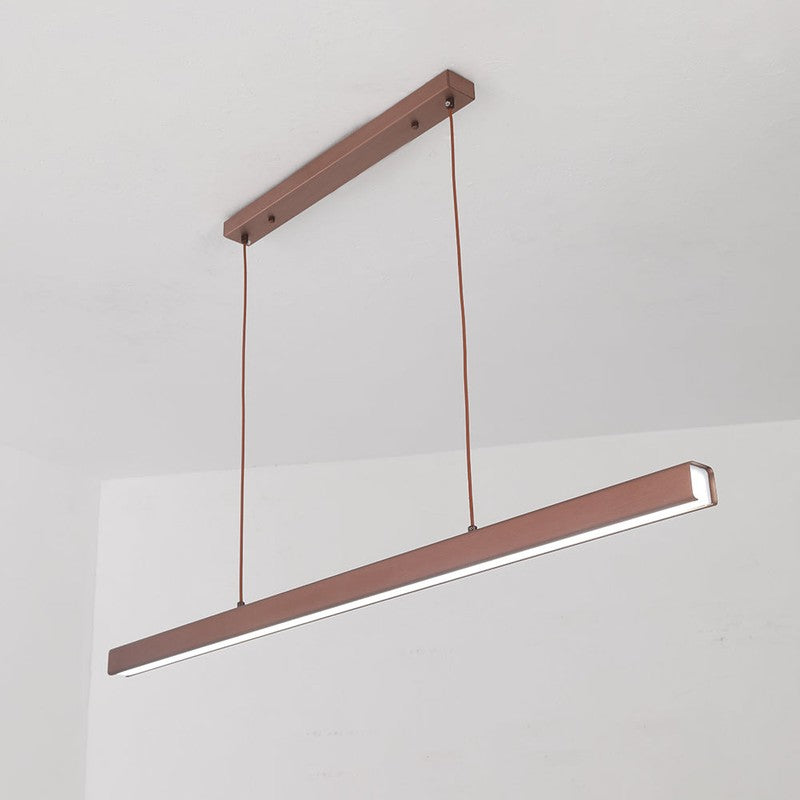 Linear LED Pendant Lamp - Modern Rectangular Bar
