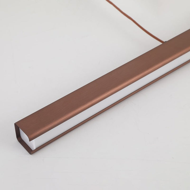 Linear LED Pendant Lamp - Modern Rectangular Bar