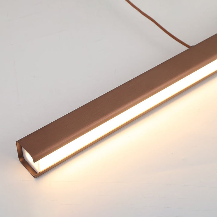 Linear LED Pendant Lamp - Modern Rectangular Bar