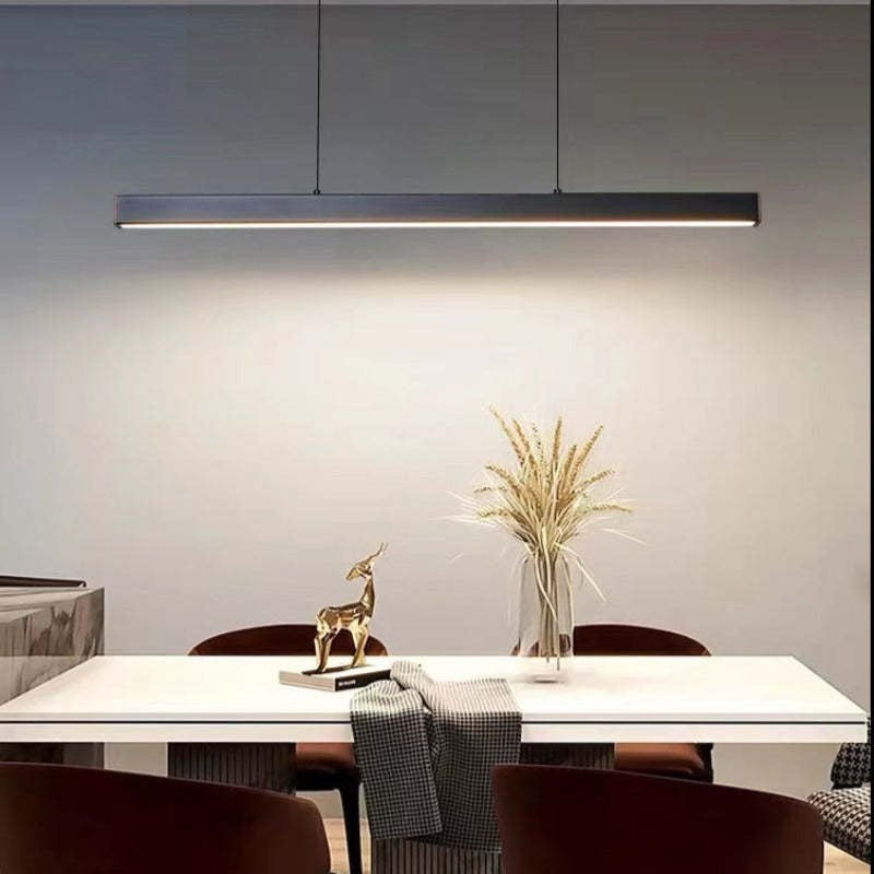 Linear LED Pendant Lamp - Modern Rectangular Bar