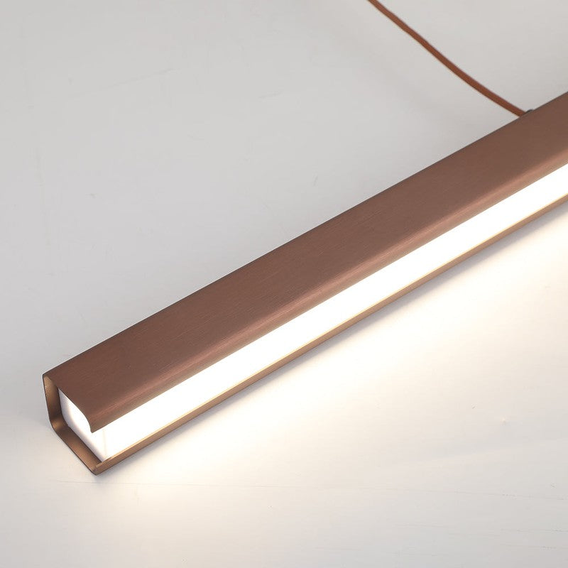 Linear LED Pendant Lamp - Modern Rectangular Bar