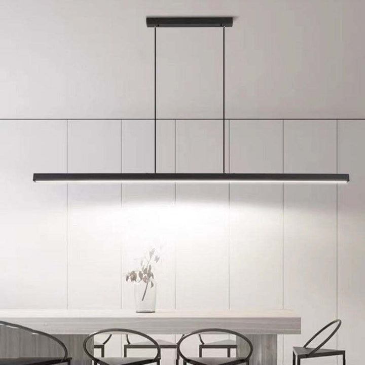 Linear LED Pendant Lamp - Modern Rectangular Bar