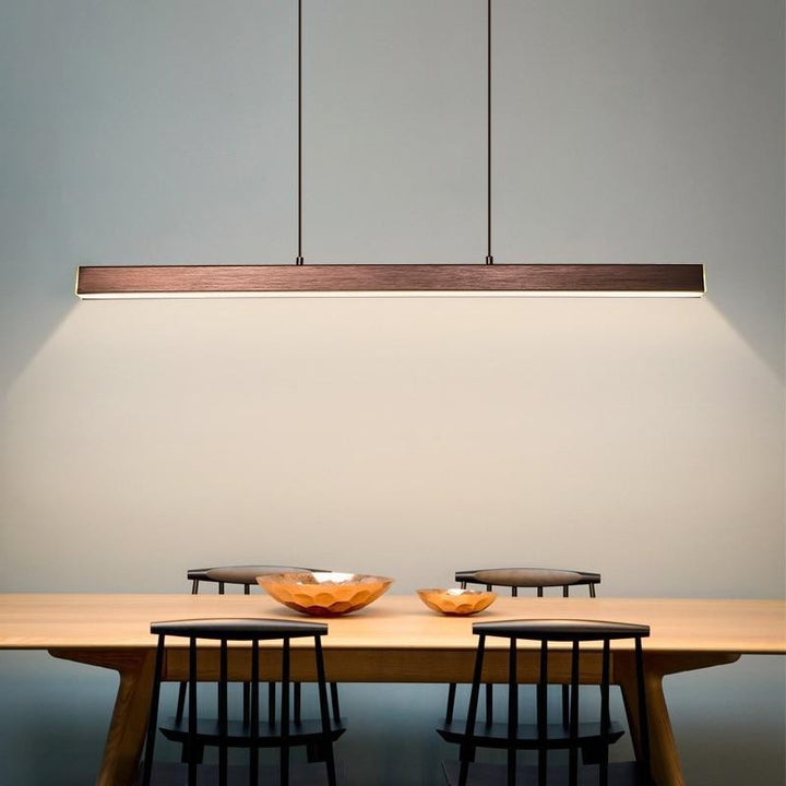 Linear LED Pendant Lamp - Modern Rectangular Bar