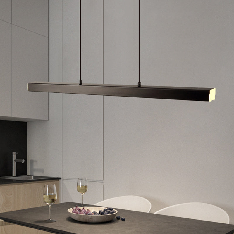Linear LED Pendant Light | Minimalist Metal Kitchen Island Pendant
