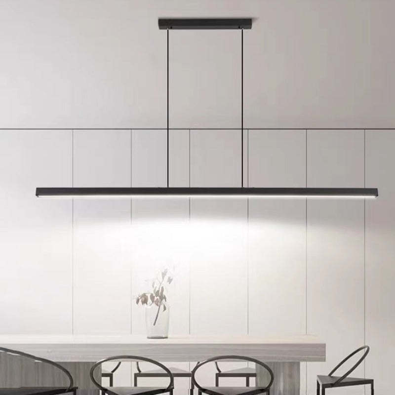 Linear LED Pendant Light | Minimalist Metal Kitchen Island Pendant