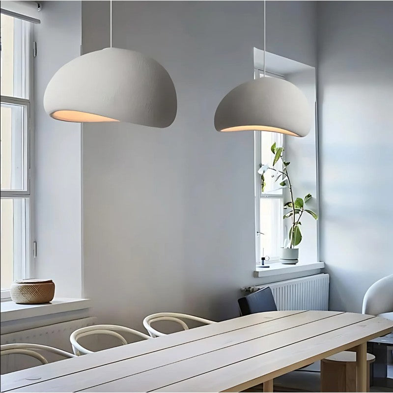 Lumena | Japandi Wabi Sabi Fiberglass Pendant Light