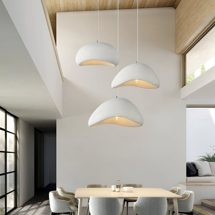 Lumena | Japandi Wabi Sabi Fiberglass Pendant Light