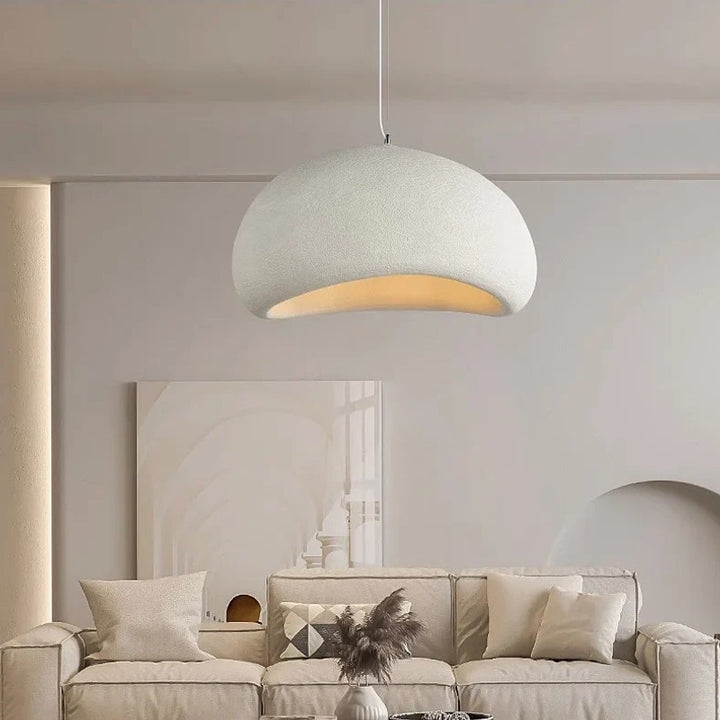Lumena | Japandi Wabi Sabi Fiberglass Pendant Light