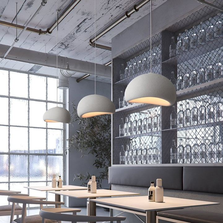 Lumena | Japandi Wabi Sabi Fiberglass Pendant Light
