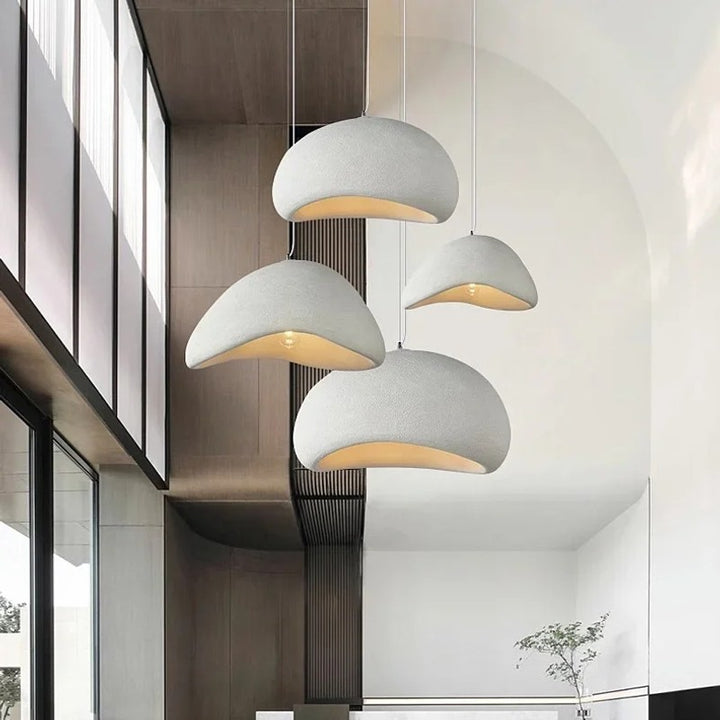 Lumena | Japandi Wabi Sabi Fiberglass Pendant Light