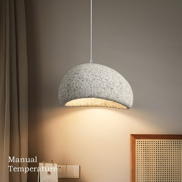 Lumena | Japandi Wabi Sabi Fiberglass Pendant Light