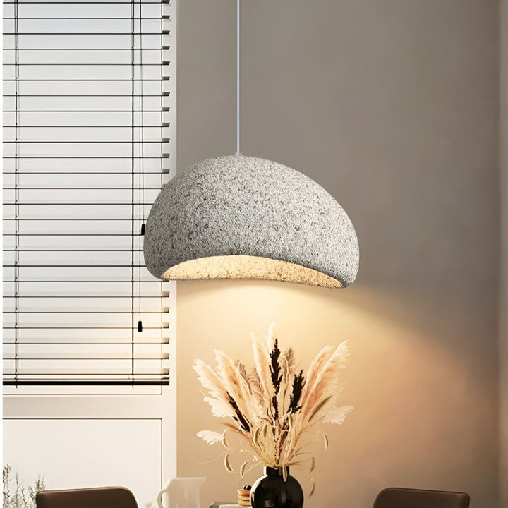 Lumena | Japandi Wabi Sabi Fiberglass Pendant Light