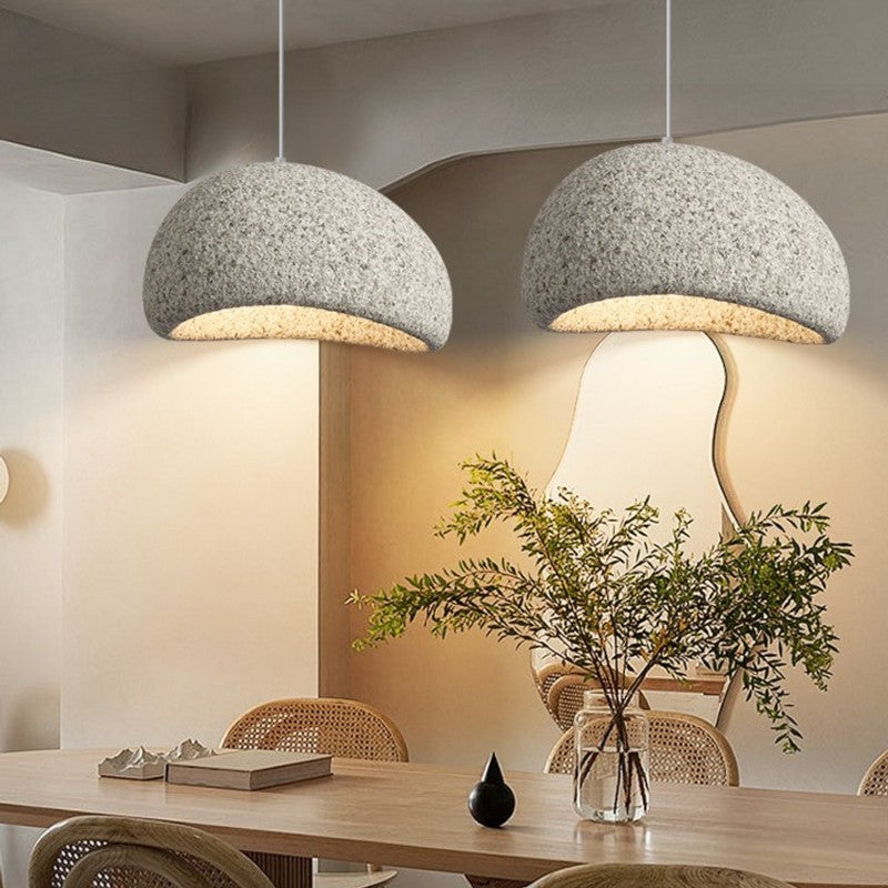 Lumena | Japandi Wabi Sabi Fiberglass Pendant Light
