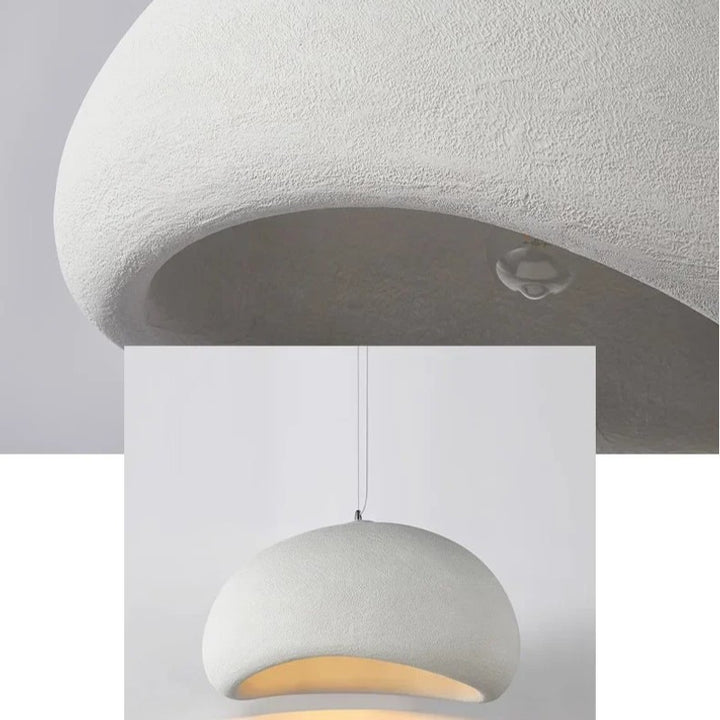 Lumena | Japandi Wabi Sabi Fiberglass Pendant Light