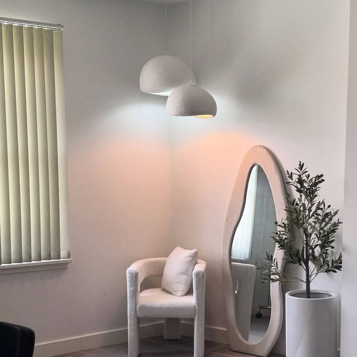 Lumena | Japandi Wabi Sabi Fiberglass Pendant Light