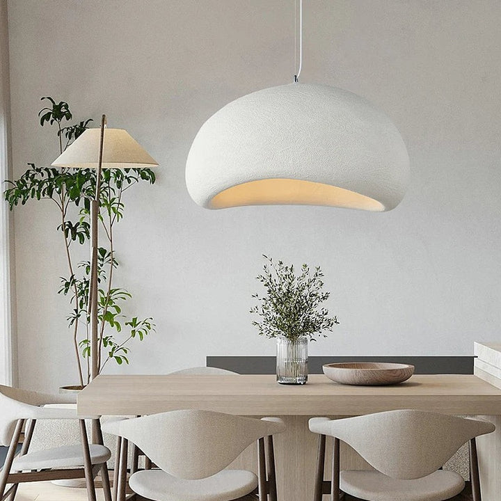 Lumena | Japandi Wabi Sabi Fiberglass Pendant Light