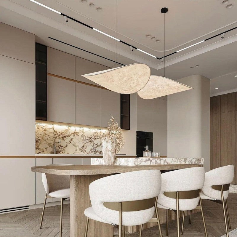 Lumis | Japandi Hand-Knitted Silk Pendant Light