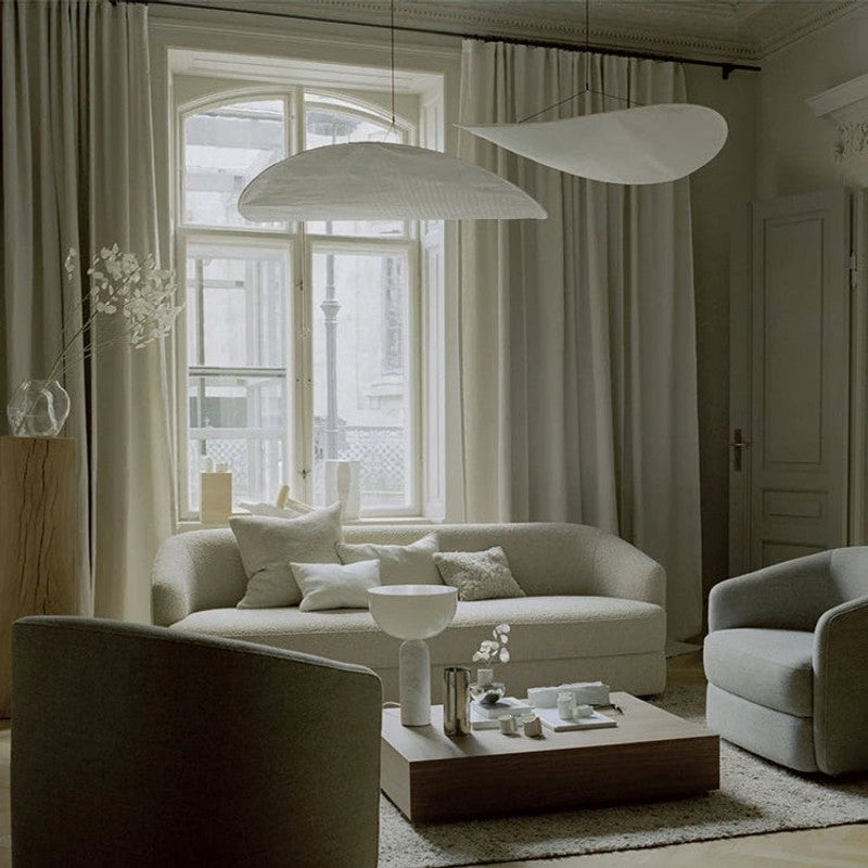 Lumis | Japandi Hand-Knitted Silk Pendant Light