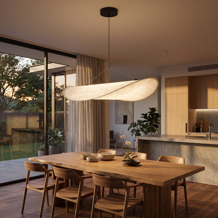Pendant Ceiling Light - Japandi Minimalist with Elongated Shade