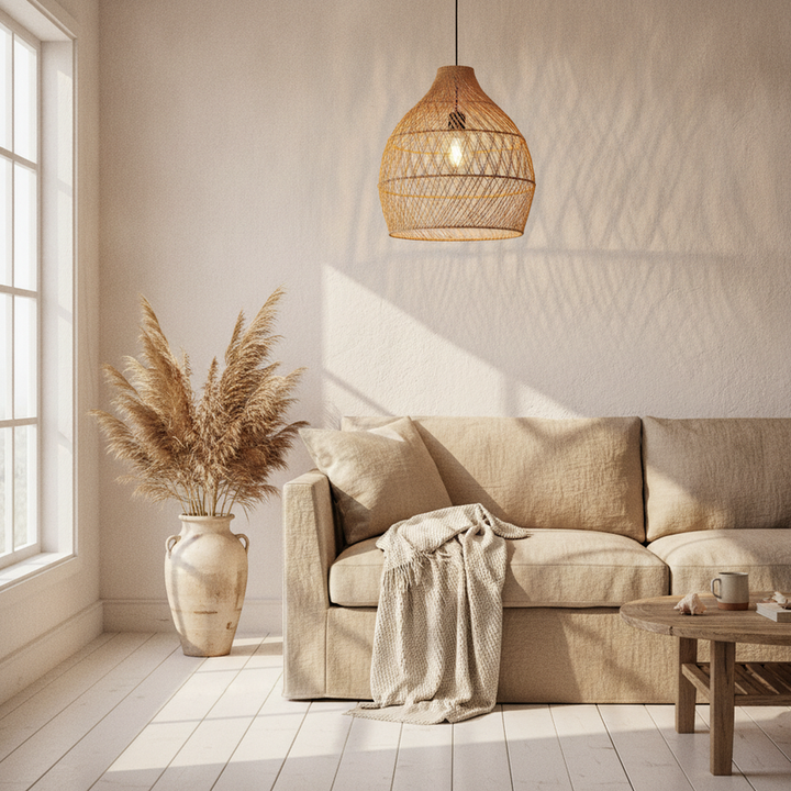 Marlow Woven Rattan Table Lamp