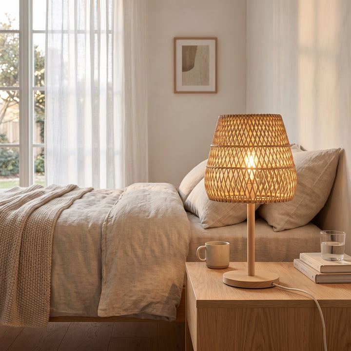 Marlow Woven Rattan Table Lamp