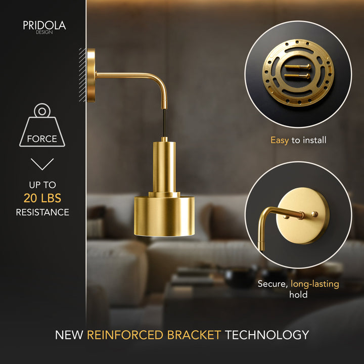 Metal Drop Wall Sconce | Modern Wireless Downlight Wall Lights
