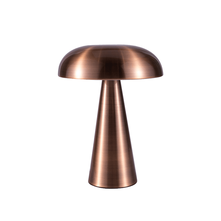 Metal Mushroom Table Lamp in Copper