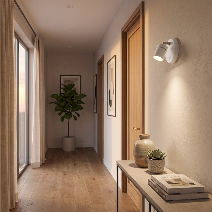 Mini Wall Spotlight - Adjustable LED Accent Light for Shelves and Display Walls