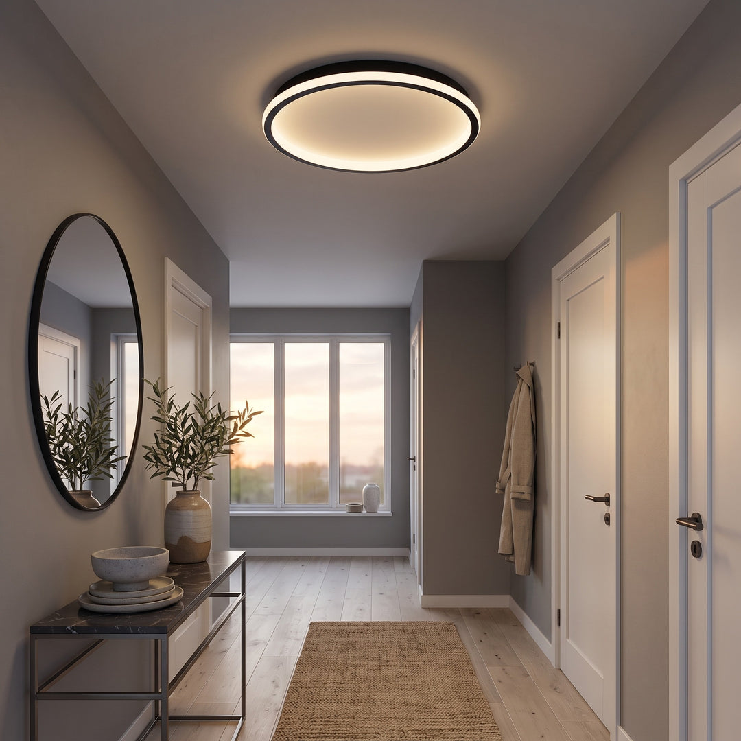 Modern Round Flush-Mount Ceiling Light - LED