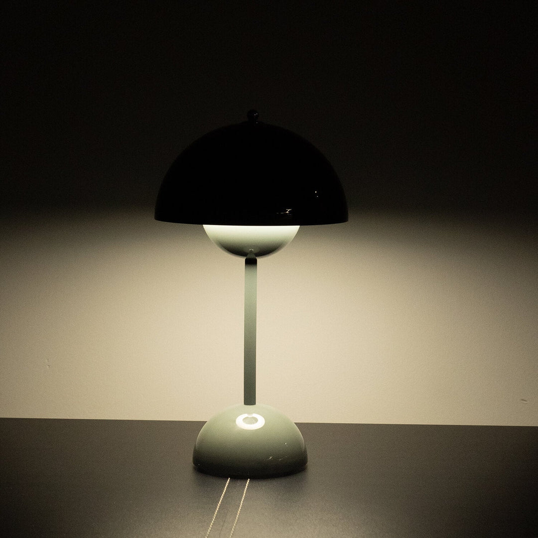Mushroom Dome Table Lamp | Glossy Colourful Retro Lamp