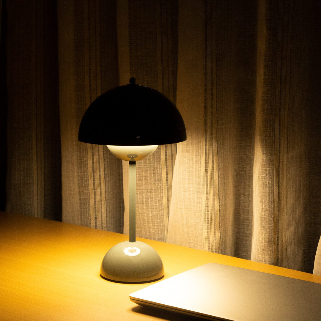 Mushroom Dome Table Lamp | Glossy Colourful Retro Lamp