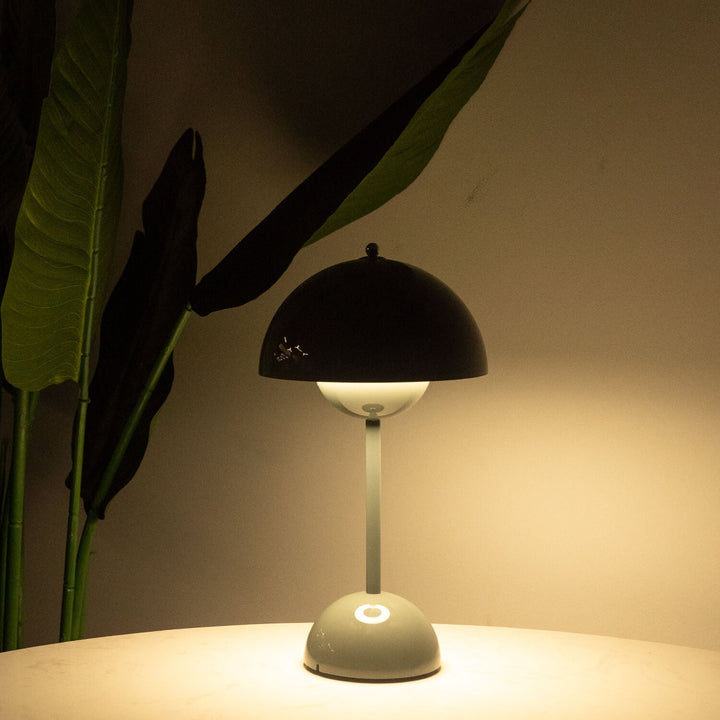 Mushroom Dome Table Lamp | Glossy Colourful Retro Lamp
