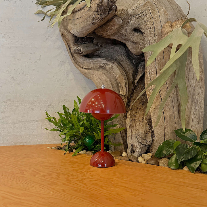 Mushroom Dome Table Lamp | Glossy Colourful Retro Lamp