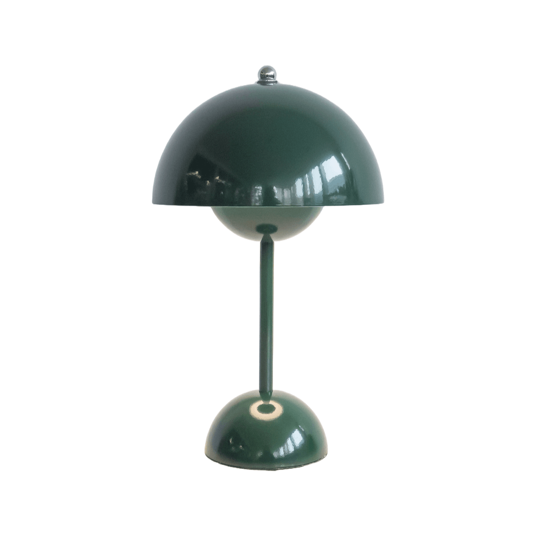 Mushroom Dome Table Lamp in Green