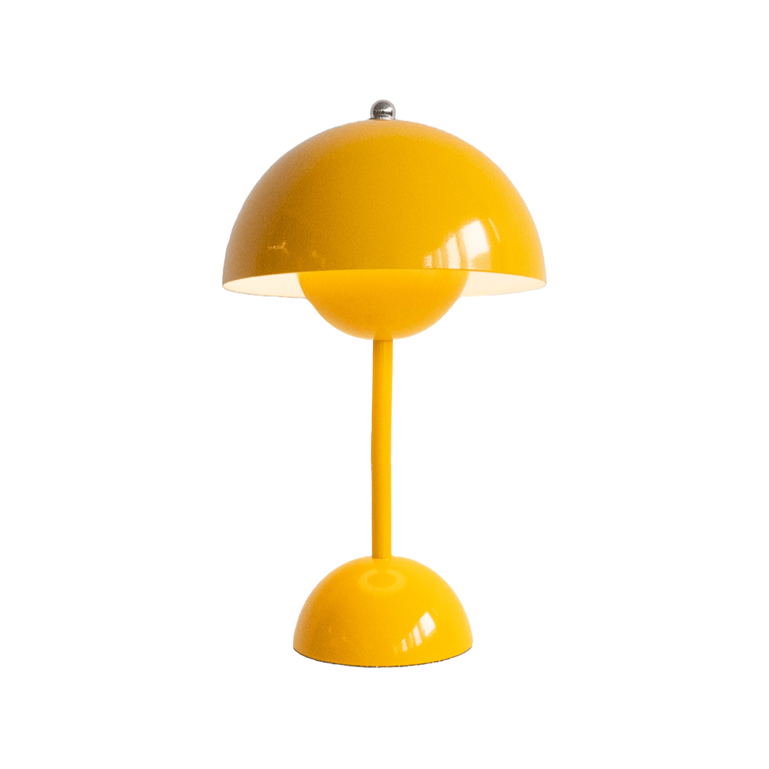 Mushroom Dome Table Lamp in Yellow